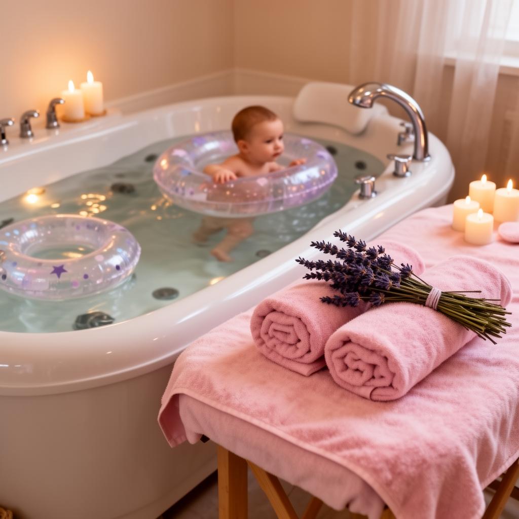Combi hydrotherapie + babymassage
